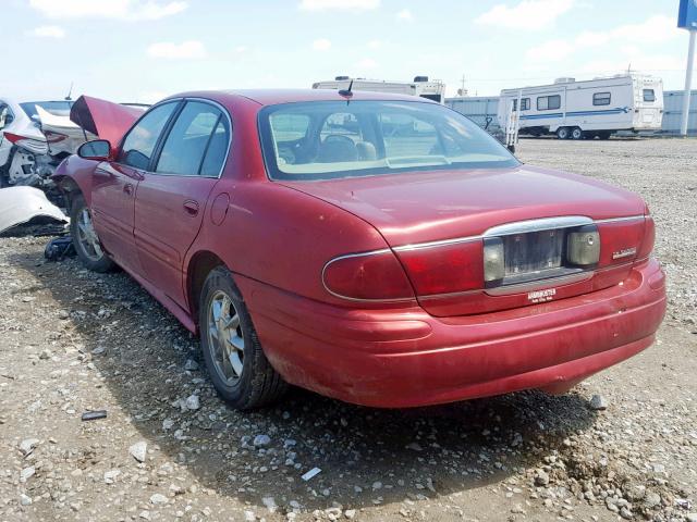 1G4HR54KX5U134267 - 2005 BUICK LESABRE LI MAROON photo 3