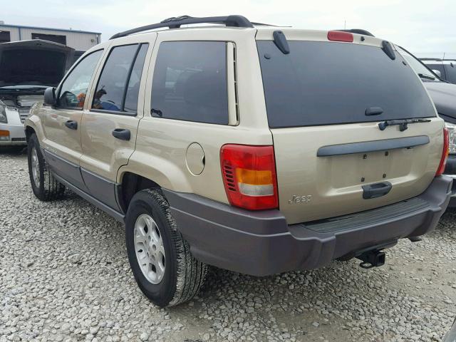 1J4GX48S51C736191 - 2001 JEEP GRAND CHER TAN photo 3