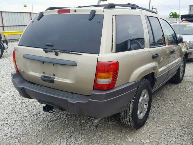 1J4GX48S51C736191 - 2001 JEEP GRAND CHER TAN photo 4