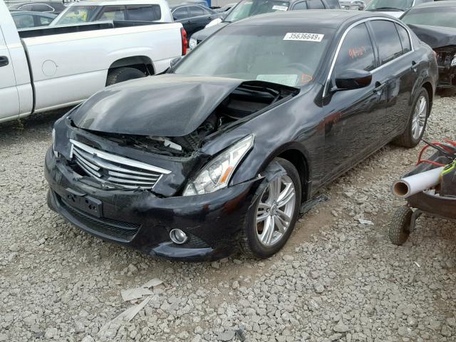 JN1CV6AR3DM351243 - 2013 INFINITI G37 BLACK photo 2