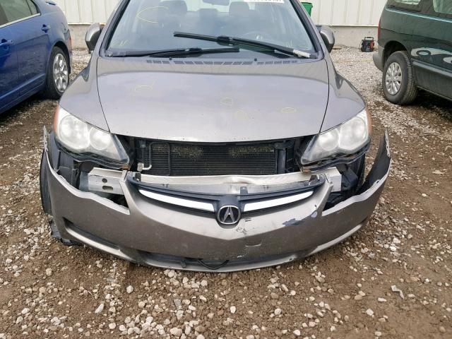 2HHFD56516H200109 - 2006 ACURA CSX TOURIN GRAY photo 9