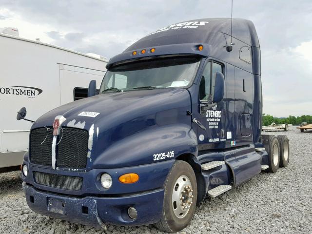 1XKTD49X2AJ269495 - 2010 KENWORTH CONSTRUCTI BLUE photo 2