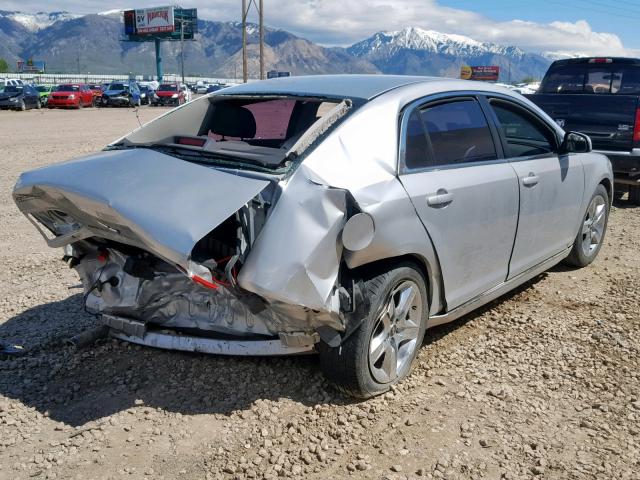 1G1ZC5E05A4105074 - 2010 CHEVROLET MALIBU 1LT ვერცხლისფერი ფოტო 4