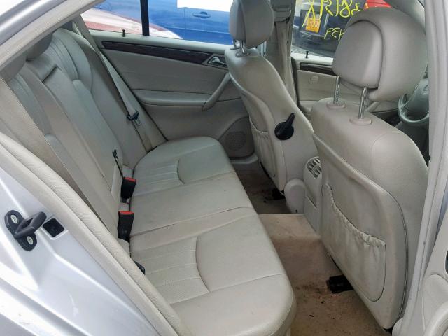 WDBRF87H06F785821 - 2006 MERCEDES-BENZ C 350 4MAT GRAY photo 6