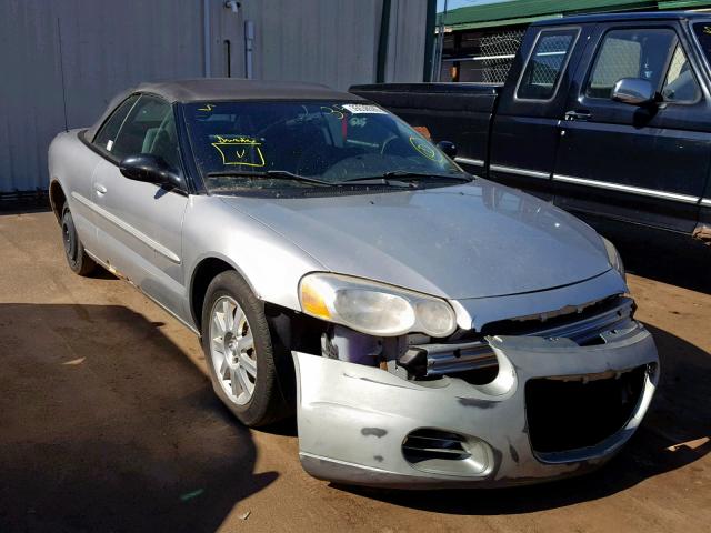 1C3EL75R34N112284 - 2004 CHRYSLER SEBRING GT SILVER photo 1