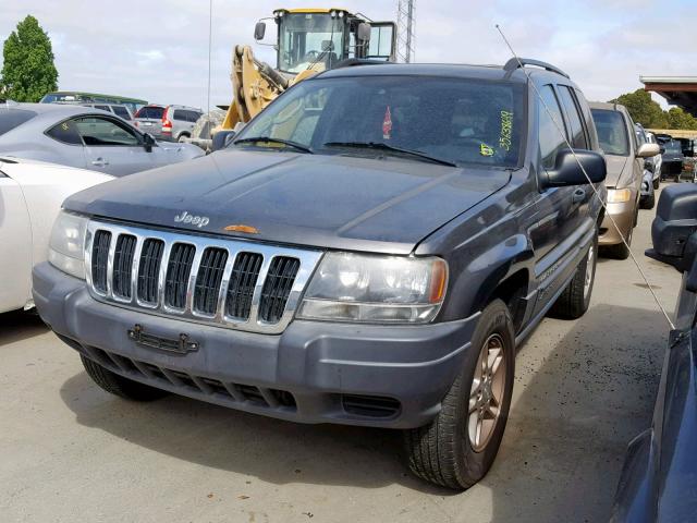 1J8GW48N13C512012 - 2003 JEEP GRAND CHER GRAY photo 2