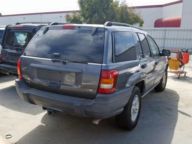 1J8GW48N13C512012 - 2003 JEEP GRAND CHER GRAY photo 4