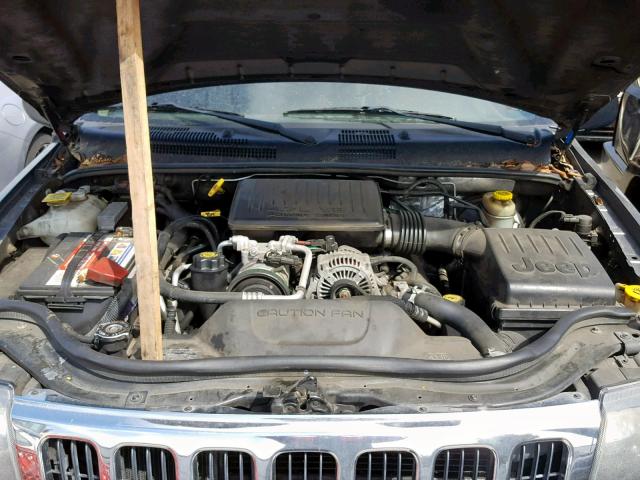 1J8GW48N13C512012 - 2003 JEEP GRAND CHER GRAY photo 7