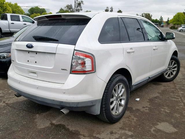 2FMDK38C79BA68055 - 2009 FORD EDGE SEL WHITE photo 4