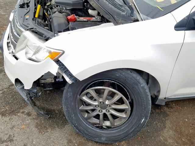 2FMDK38C79BA68055 - 2009 FORD EDGE SEL WHITE photo 9