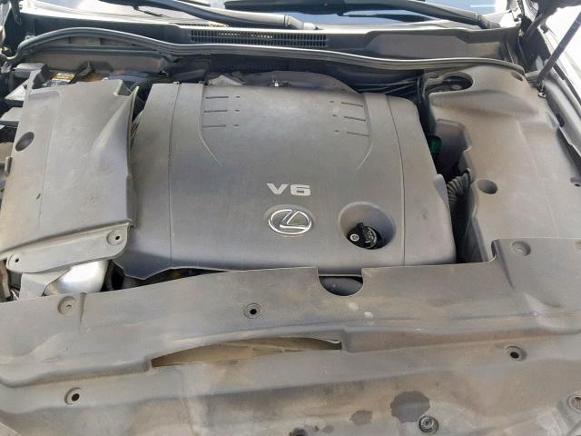 JTHCK262X62005844 - 2006 LEXUS IS 250 GRAY photo 7