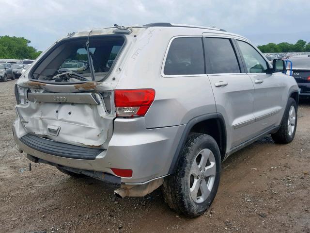 1C4RJEAG7DC574483 - 2013 JEEP GRAND CHER SILVER photo 4