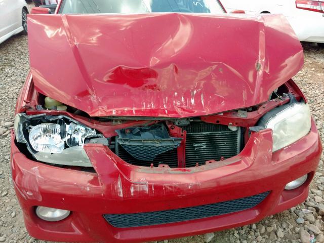 JM1BJ246121595812 - 2002 MAZDA PROTEGE PR RED photo 9