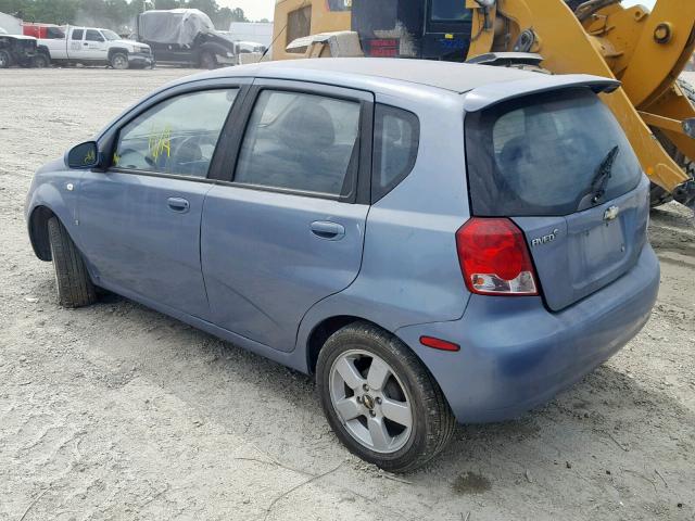 KL1TD66698B034428 - 2008 CHEVROLET AVEO BASE 蓝色 照片 3