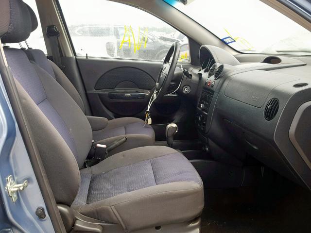 KL1TD66698B034428 - 2008 CHEVROLET AVEO BASE 蓝色 照片 5