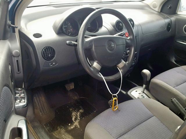 KL1TD66698B034428 - 2008 CHEVROLET AVEO BASE 蓝色 照片 9