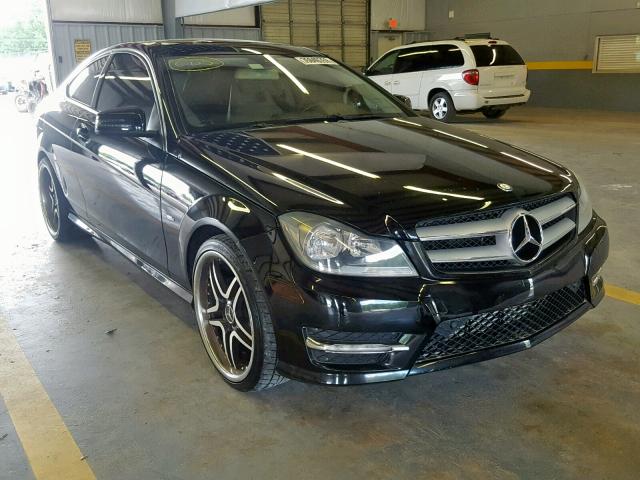 WDDGJ4HB8CF743330 - 2012 MERCEDES-BENZ C 250 BLACK photo 1