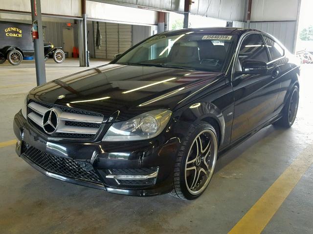 WDDGJ4HB8CF743330 - 2012 MERCEDES-BENZ C 250 BLACK photo 2