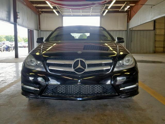 WDDGJ4HB8CF743330 - 2012 MERCEDES-BENZ C 250 BLACK photo 9