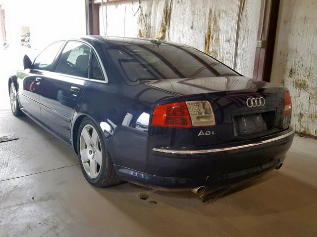 WAUML44E76N003878 - 2006 AUDI A8 L QUATT BLUE photo 3