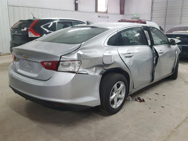 1G1ZB5ST3JF178577 - 2018 CHEVROLET MALIBU LS 银色 照片 4