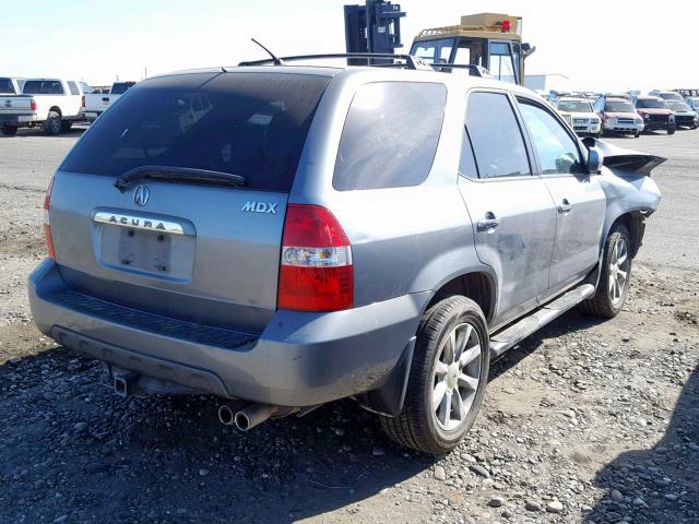 2HNYD18872H516615 - 2002 ACURA MDX TOURIN GRAY photo 4