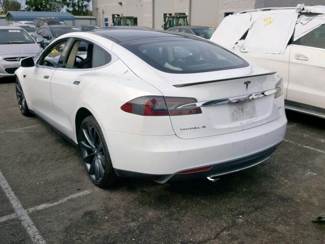 5YJSA1CP4DFP07985 - 2013 TESLA MODEL S WHITE photo 3