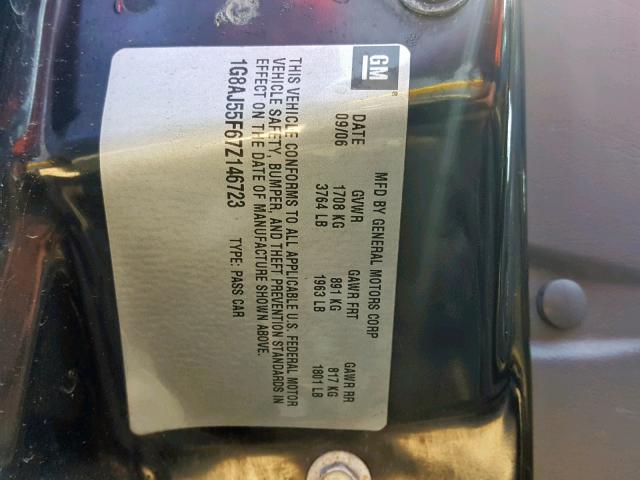 1G8AJ55F67Z146723 - 2007 SATURN ION LEVEL GRAY photo 10