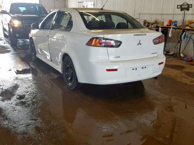 JA32U2FUXFU004091 - 2015 MITSUBISHI LANCER ES WHITE photo 3