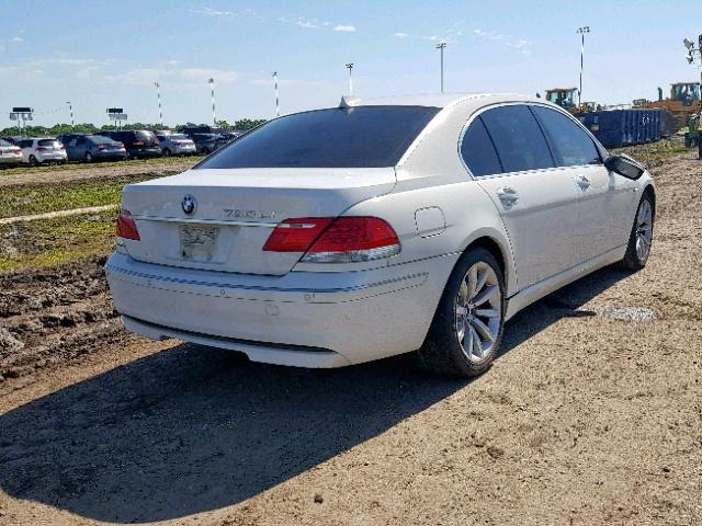 WBAHN835X7DT65568 - 2007 BMW 750 WHITE photo 4