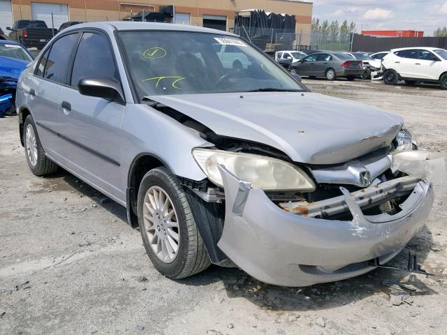 2HGES16315H041183 - 2005 HONDA CIVIC DX V SILVER photo 1