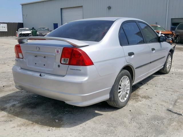 2HGES16315H041183 - 2005 HONDA CIVIC DX V SILVER photo 4