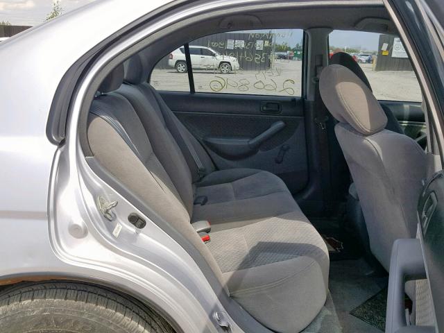 2HGES16315H041183 - 2005 HONDA CIVIC DX V SILVER photo 6