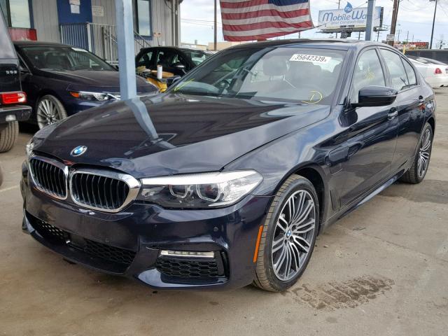 WBAJA9C59JB249039 - 2018 BMW 530E BLUE photo 2