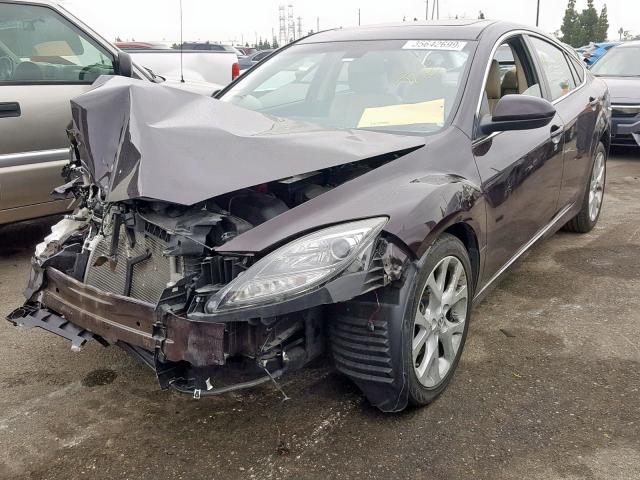 1YVHP82B295M28254 - 2009 MAZDA 6 S BURGUNDY photo 2