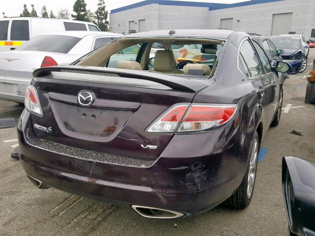 1YVHP82B295M28254 - 2009 MAZDA 6 S BURGUNDY photo 4