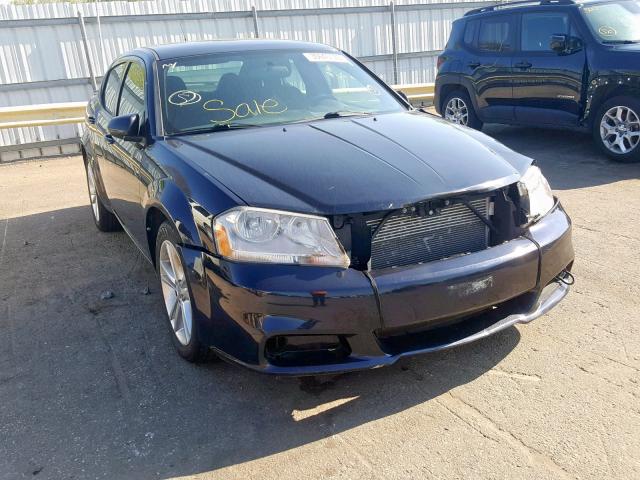 1B3BD1FGXBN517028 - 2011 DODGE AVENGER MA BLUE photo 1