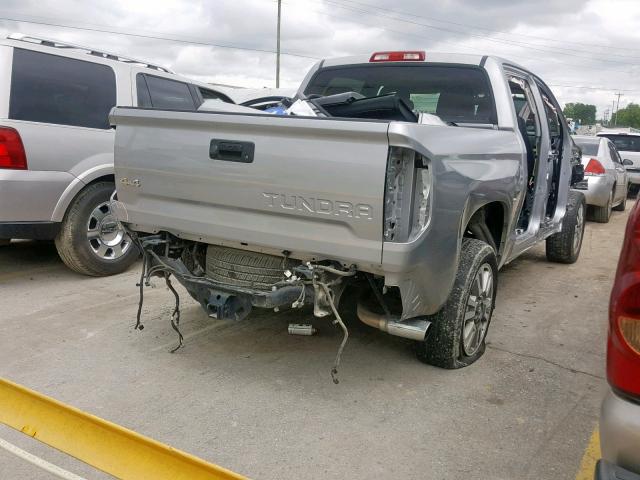 5TFAW5F12GX542315 - 2016 TOYOTA TUNDRA CRE SILVER photo 4