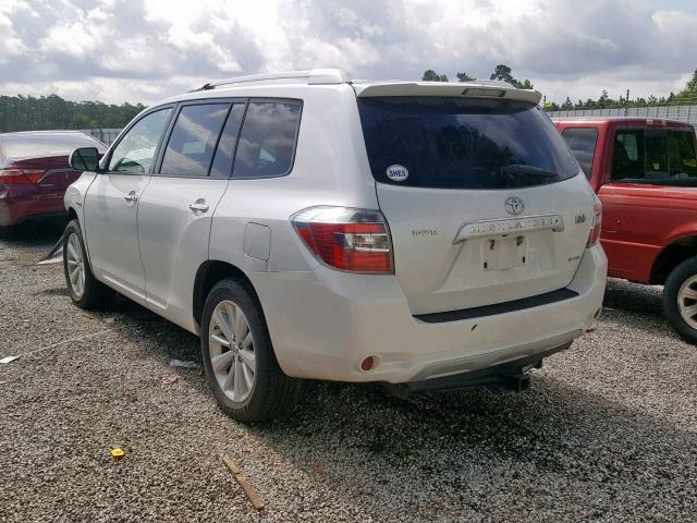 JTEEW44A682025446 - 2008 TOYOTA HIGHLANDER WHITE photo 3