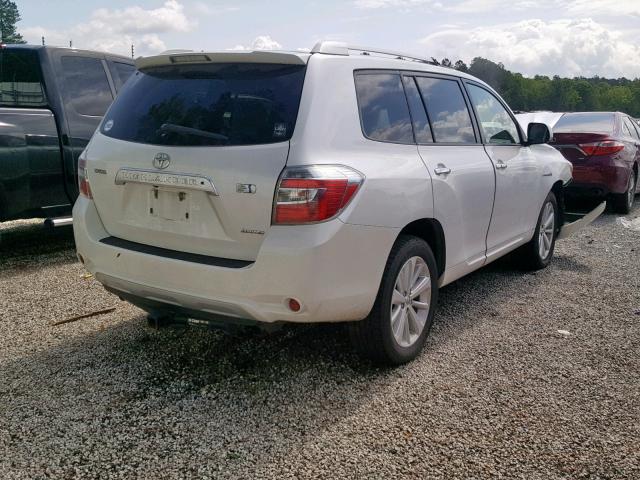 JTEEW44A682025446 - 2008 TOYOTA HIGHLANDER WHITE photo 4