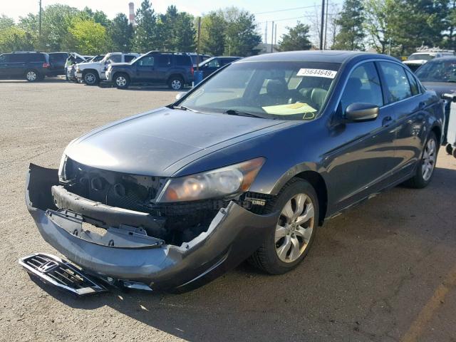 JHMCP26808C019562 - 2008 HONDA ACCORD EXL GRAY photo 2