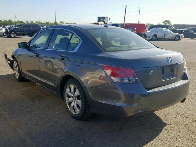 JHMCP26808C019562 - 2008 HONDA ACCORD EXL GRAY photo 3