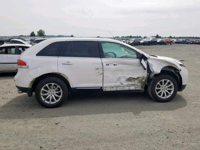 2LMDJ8JK4DBL25008 - 2013 LINCOLN MKX WHITE photo 9