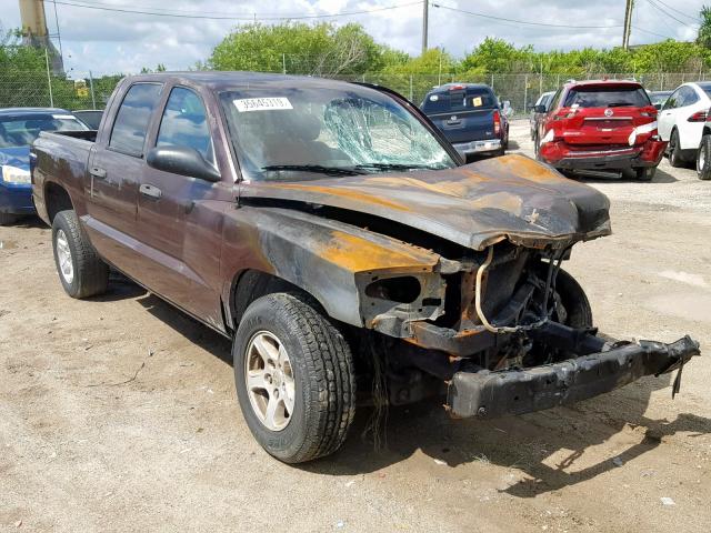 1D7HE48K65S224151 - 2005 DODGE DAKOTA QUA MAROON photo 1