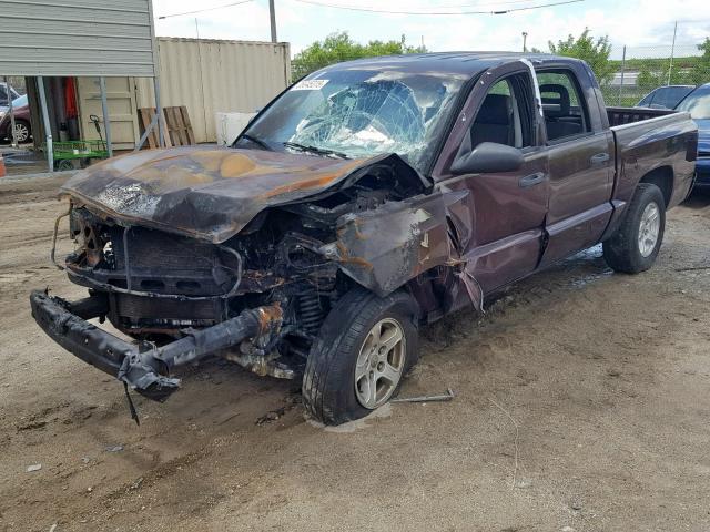 1D7HE48K65S224151 - 2005 DODGE DAKOTA QUA MAROON photo 2