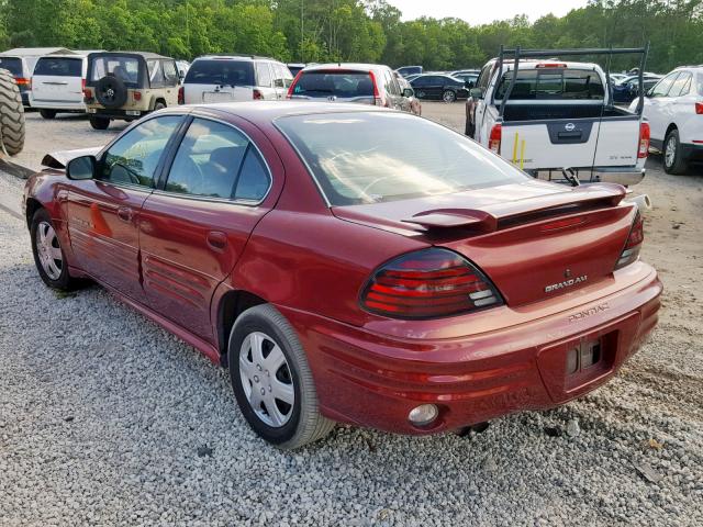 1G2NE52T31M514810 - 2001 PONTIAC GRAND AM S BURGUNDY photo 3
