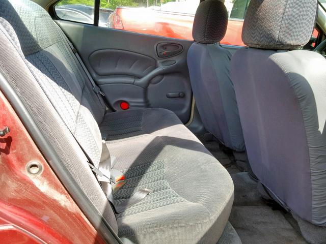 1G2NE52T31M514810 - 2001 PONTIAC GRAND AM S BURGUNDY photo 6