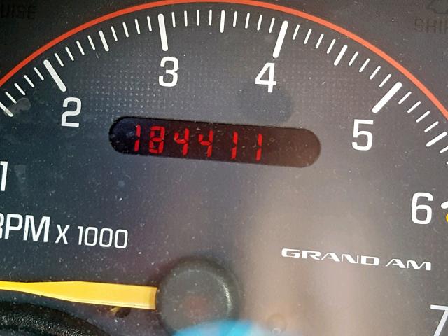 1G2NE52T31M514810 - 2001 PONTIAC GRAND AM S BURGUNDY photo 8