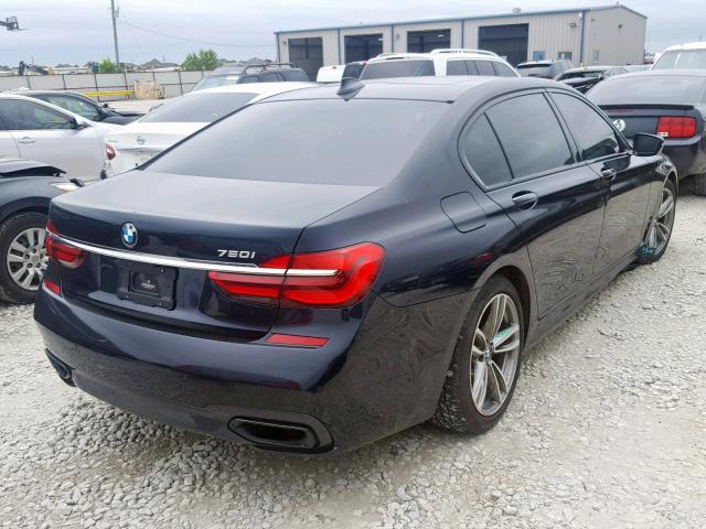 WBA7F2C59GG416997 - 2016 BMW 750 XI BLACK photo 4