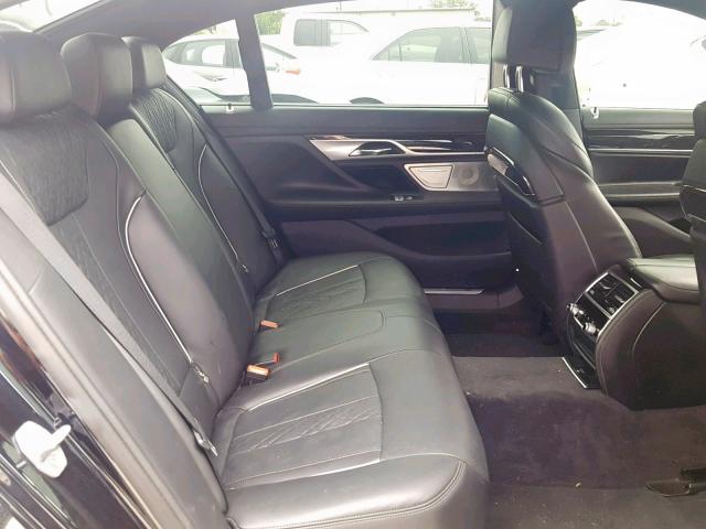 WBA7F2C59GG416997 - 2016 BMW 750 XI BLACK photo 6